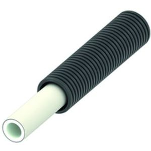 TECE TECEflex Mehrschichtverbundrohr PE-Xc/Al/PE-RT im Wellschutzrohr, schwarz, Dim. 16, Rolle 75 m, 731016