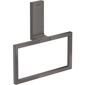 AXOR Universal Rectangular Handtuchring Brushed Black Chrome, 42623340