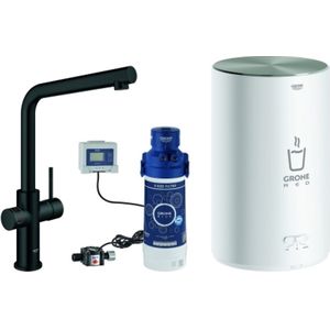 GROHE Armatur und Boiler GROHE Red Duo 30327_1 M-Size L-Auslauf velvet black, 30327KS1