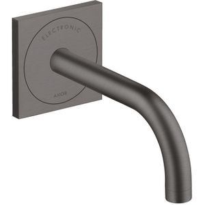 AXOR Uno Elektronik-Waschtischmischer Unterputz für Wandmontage mit Auslauf 165 mm Brushed Black Chrome, 38119340