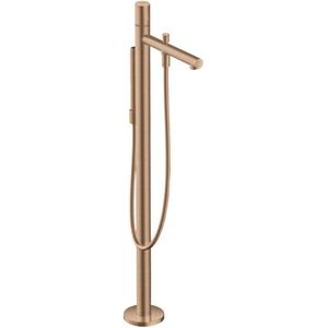 AXOR Uno Einhebel-Wannenmischer bodenstehend mit Zerogriff Brushed Red Gold, 45416310
