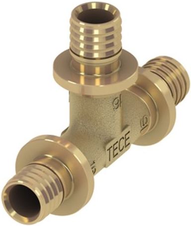 TECE TECEflex T-Stück Dimension 63 x 63 x 63, Siliziumbronze, 710163