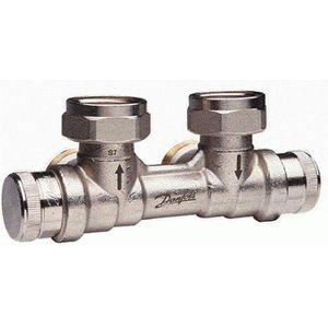 Danfoss dynamischer Hahnblock RLV-KDV für Ventil-HK R 1/2'', Eck mit VL links, 013G7872