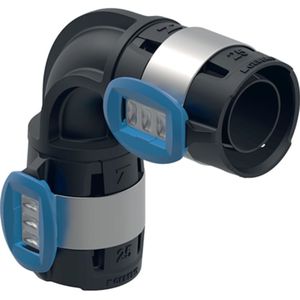 Geberit FlowFit Bogen,  DN 50,  dø 63 mm, 620.076.00.1