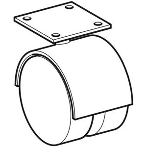 Geberit GE Rolle für Hocker fahrbar, 596919000