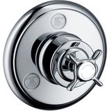 AXOR HG AXOR Montreux Ab- und Umstellventil Trio/ Quattro Unterputz mit Kreuzgriff Brushed Black Chrome, 16830340