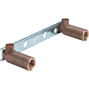 Viega Gemini-Montageeinheit, d 15mm, Rp 1/2, L 45 Rotguss, Stahl verzinkt Modell 94476, 107031