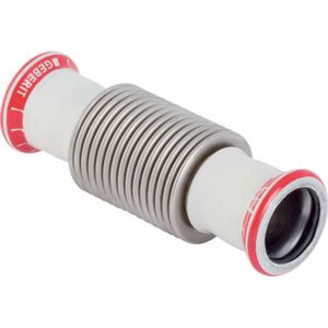 Geberit Mapress C-Stahl Axialkompensator mit Pressmuffen,  DN 80, 23940