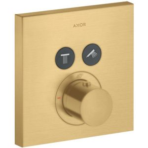 AXOR ShowerSolutions Thermostat Unterputz eckig für 2 Verbraucher Brushed Gold Optic, 36715250