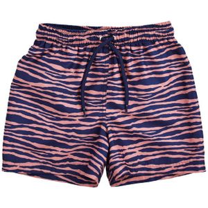 Swim Essentials - Zwembroek Jongens Blauw Oranje Zebra