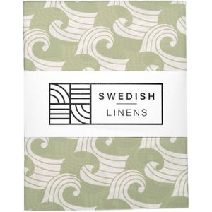 Swedish Linens - Wieg Hoeslaken Waves (40x80cm)