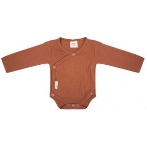 Little Indians Baby Overslagromper Lange mouw Amber Brown