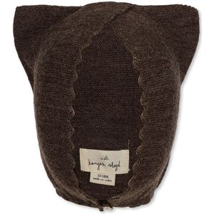 Konges Slojd -  Wollen Baby Kattenmuts - Walnut