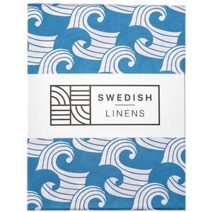 Swedish Linens - Ledikant Hoeslaken Waves (60x120cm)