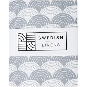 Swedish Linens - Wieg Hoeslaken Rainbows (40x80cm)