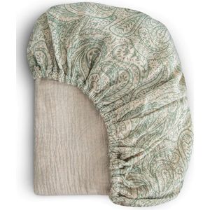 Mushie - Wieglaken - Extra zacht - Green Paisley