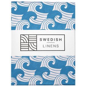 Swedish Linens - Jr. Bed Ledikant Hoeslaken Waves (70x140cm)