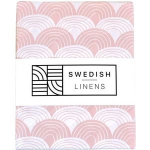 Swedish Linens - Wieg Hoeslaken Rainbows (40x80cm)