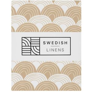 Swedish Linens - Ledikant Hoeslaken Rainbows (60x120cm)