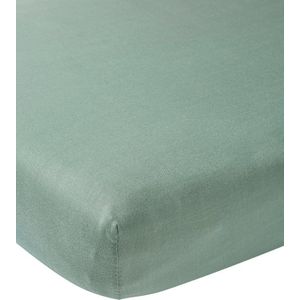 Meyco Baby Uni hoeslaken wieg - stone green - 40x80/90cm