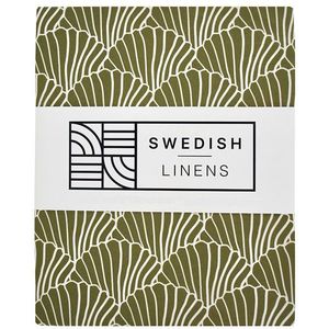 Swedish Linens - Ledikant Hoeslaken Seashells (60x120cm)
