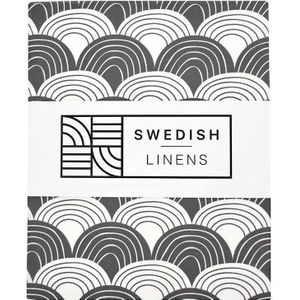 Swedish Linens - Ledikant Hoeslaken Rainbows (60x120cm)