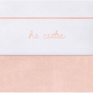 Jollein -  Hi Cutie Ledikantlaken | Pale Pink