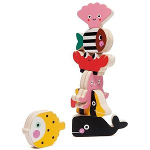 Petit Monkey - Houten Stapeldieren Ocean - Houten speelgoed