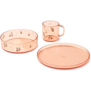 Liewood - Servies Set - Eetset met Beker Kom Bord 3-delig - Tritan - Siva printed