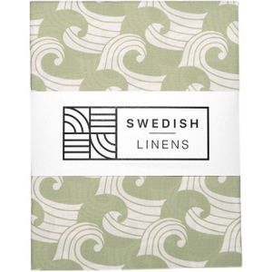 Swedish Linens - Jr. Bed Ledikant Hoeslaken Waves (70x160cm)