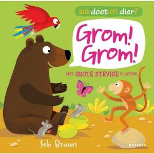 Gottmer Kinderboeken - Hoe doet dit dier? Grom! Grom! Flapjesboek