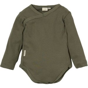 Little Indians Baby Overslagromper Lange mouw Dusty olive