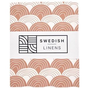 Swedish Linens - Ledikant Hoeslaken Rainbows (60x120cm)