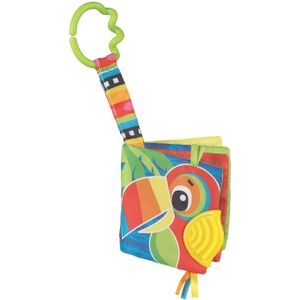 Playgro - Bijtboekje - Jazzy Jungle - Zacht - Kleurig - Met Kraak- en Piepgeluiden