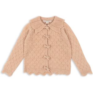 Konges Slojd - Vest - Smilla Vest Cardigan - Versierd met kleine strikjes