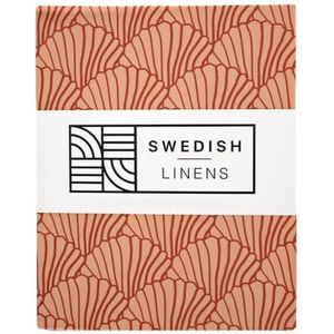 Swedish Linens - Ledikant Hoeslaken Seashells (60x120cm)