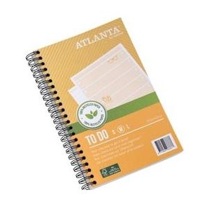 Atlanta by Jalema notitieboekje To Do 'Summer' ft 125 x 195 mm, 200 bladzijden, pak van 2 stuks - blauw Papier 8710968988884