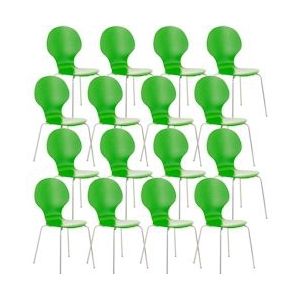 CLP Set van 16 stapelstoelen Diego groen - 152380034
