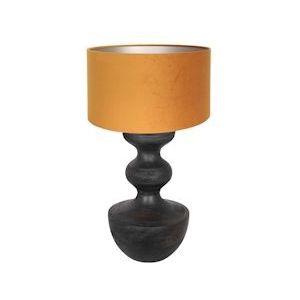 Anne Light and home tafellamp Lyons - zwart - hout - 40 cm - E27 fitting - 3477ZW