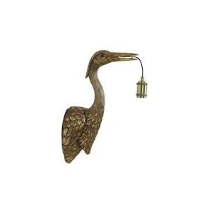 Light & Living Wandlamp Crane - Antiek Brons - 29.5x16x48cm - bruin Polyester 8717807607968