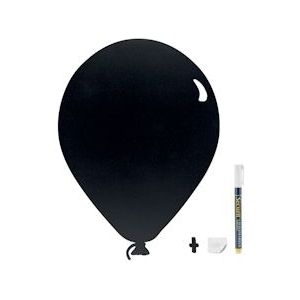 Securit® Silhouette Ballon Wandkrijtbord In Zwart  30x50 cm|0,3 kg - zwart Polypropyleen, kunststof FB-BALLOON