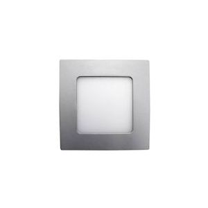7H SEVENON Mini Vierkant Inbouw Ultraslim LED Downlight 8W 600lm 10,5x10,5cm 4000K Aluminium 7hSevenOn - zilver 8429160642738