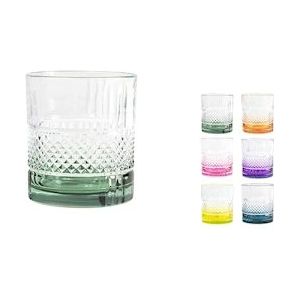 RCR set van 6 glazen Brillante van gekleurd glas, verschillende kleuren, 34 cl - meerkleurig Glas 1453634