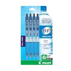 Pilot B2P Ecoball Balpen flow pack - Medium - Blauw - 4 stuks - 3131910582991