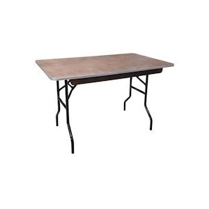METRO Professional Bankettafel, Staal/Meubelplaat, 122 x 76 x 76 cm, rechthoekig, inklapbaar, zwart/bruin - meerkleurig Multi-materiaal 4337255661134