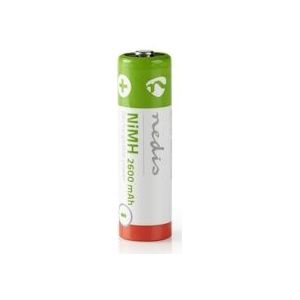 Nedis Oplaadbare NiMH-Batterij AA - 1.2 V DC - 2600 mAh - 4-Blister - 5412810267101