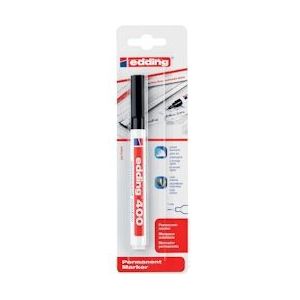 Edding permanent marker 400 zwart, op blister - 4004764060184