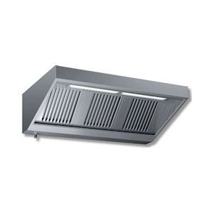 Wandkap met motor en controller inox verlichting 800x900x450mm filter type B - WMR80/90