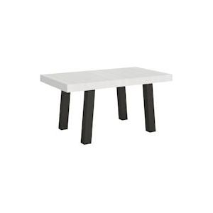 Itamoby Uitschuifbare tafel 90x160/420 cm Brug Witte As Antraciet Structuur - VE160TABRG420-BF-AN