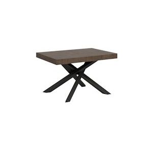 Itamoby Uitschuifbare tafel 90x120/224 cm Volantis Antraciet Walnoot Structuur - 8058994304057